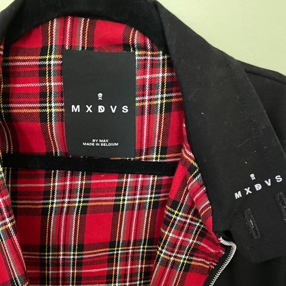 MXDVS If Death Had A Pet Jacket with Plaid Lining - Picture 8 of 10